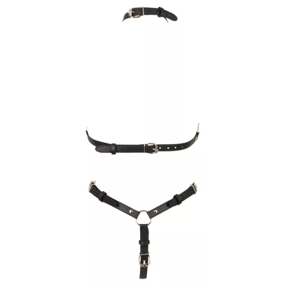 Bad Kitty - body à bretelles avec soutien-gorge ouvert (noir) - S-L