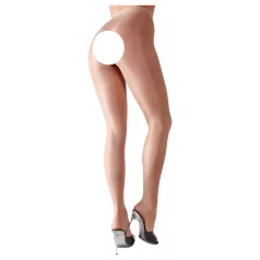 Cottelli - bas sexy effet soie (chair) - XL