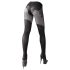 Cottelli - Collants ouverts à motifs (noir) - 5/XL