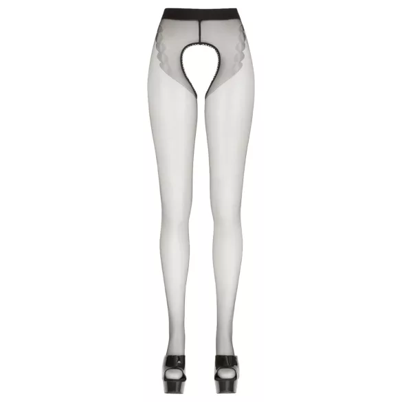 Cottelli - bas résille ouvert double effet - noir - 5