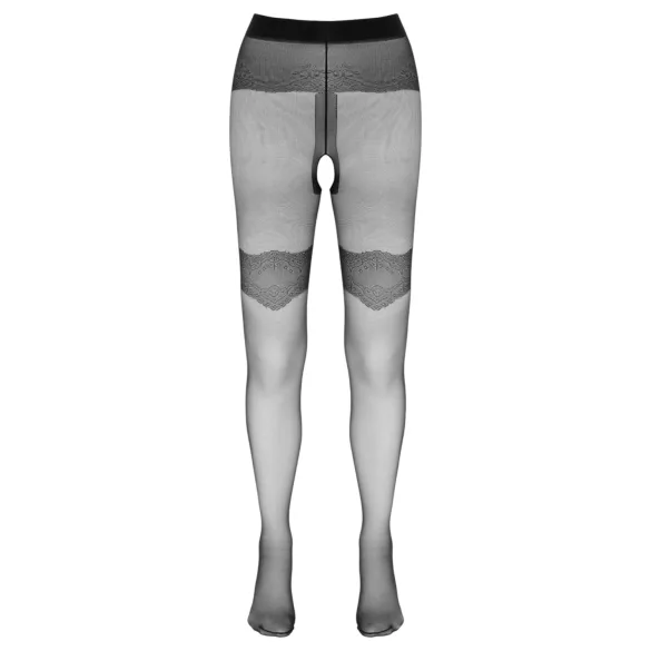 Cottelli - bas résille ouverts motif exclusif - noir - 3