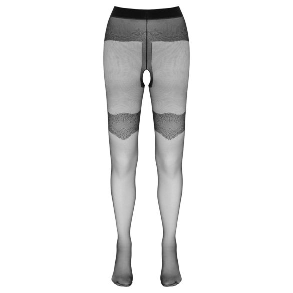 Cottelli - bas résille ouverts motif exclusif - noir - 5