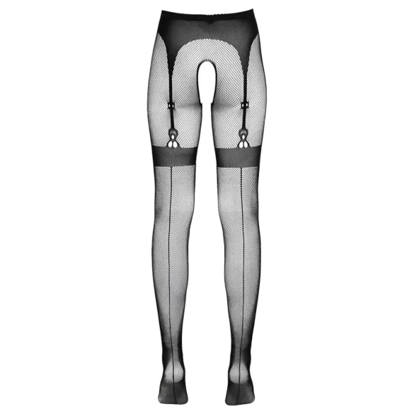 Cottelli Legwear - bas jarretelles ouvert - noir - S/L