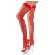 Cottelli - Bas résille dense (rouge) - XL