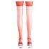 Cottelli - Bas satin rouge - 3/M-L