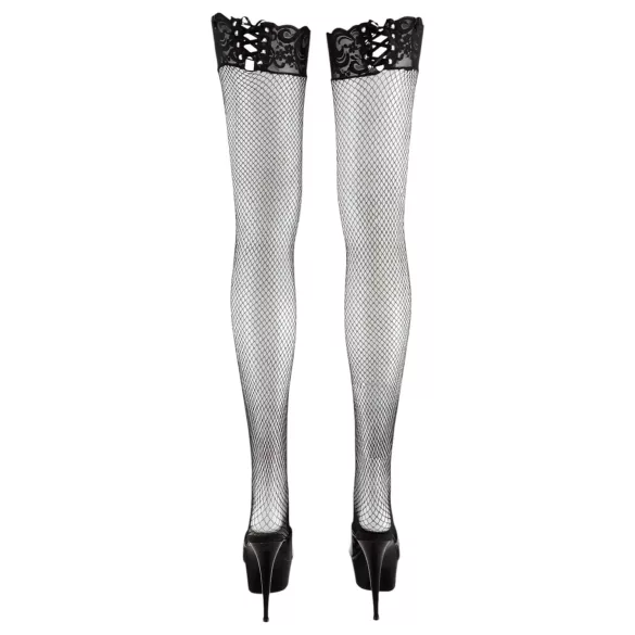 Cottelli - Bas résille femme - lacets - dentelle - M/L