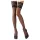 Cottelli - bas autofixants dentelle florale - noir