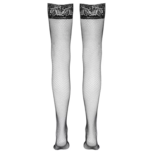 Cottelli - bas résille jarretière large dentelle - noir - 3
