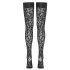 Cottelli Legwear - bas jarretières motif léopard (noir) - 3