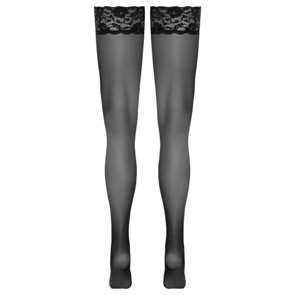 Cottelli - bas autofix avec bordure en dentelle (noir) - 4