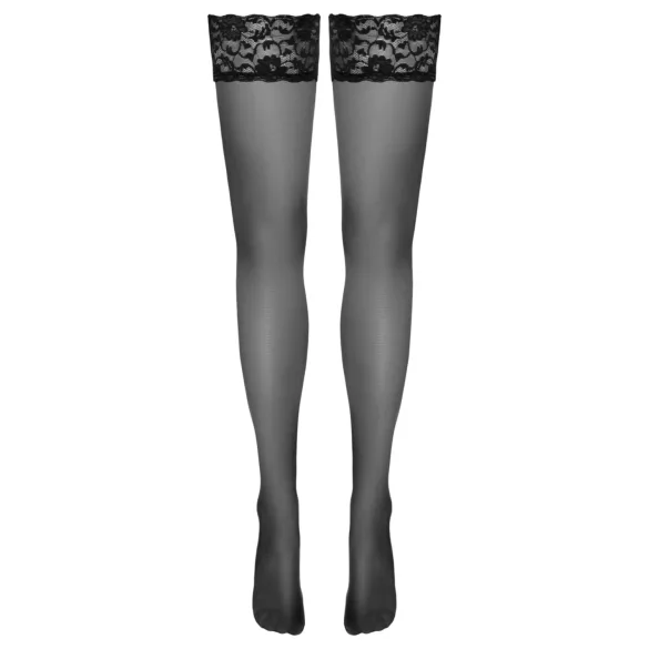 Cottelli - bas autofix avec bordure en dentelle (noir) - 5