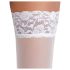 Cottelli - bas autofixants en dentelle florale (blanc)