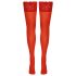 Cottelli - bas jarretières floraux en dentelle (rouge) - 3/M-L