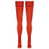 Cottelli - bas jarretières floraux en dentelle (rouge) - 3/M-L