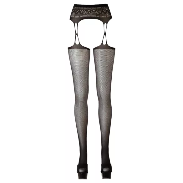 Cottelli - bas résille motif - noir
