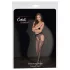 Cottelli Legwear - bas noirs ouverts et brillants (S-L)
