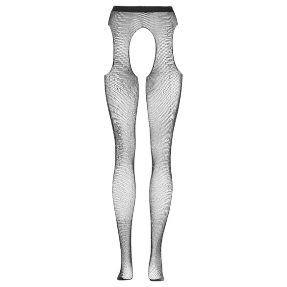 Cottelli Legwear - bas noirs ouverts et brillants (S-L)
