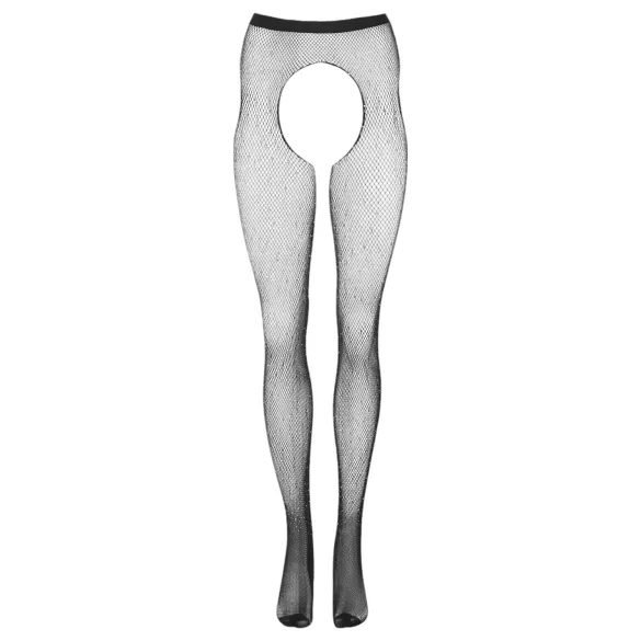 Cottelli Legwear - bas noirs ouverts et brillants (S-L)