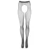 Cottelli Legwear - bas noirs ouverts et brillants (S-L)