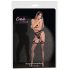 Cottelli Legwear - Bas résille ouverts avec jarretières - noir (S-L)