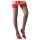 Cottelli - bas rouge dentelle (noir) - 5