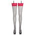 Cottelli - bas rouge dentelle (noir) - 5