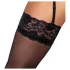 Cottelli - bas jarretières soyeux - noir - M