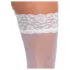 Cottelli - Bas autofixants femme - effet soie - blanc