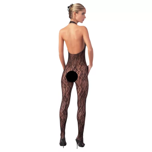 NO:XQSE - Body en dentelle - Orné de perles - Noir