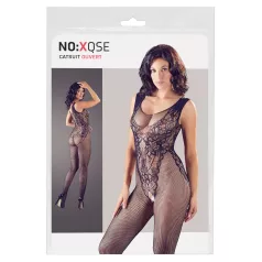   NO:XQSE - combinaison résille noire, sans manches et ouverte (T. S-L)