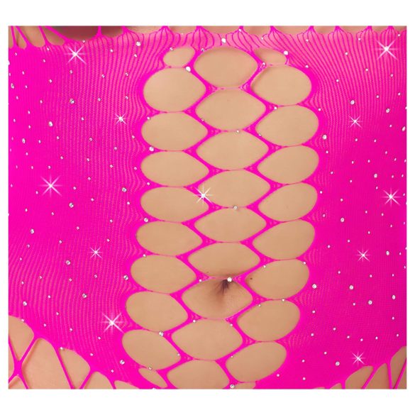 Cottelli - body résille sexy - rose - taille S-L