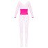 Cottelli - Combinaison résille rose - S-L