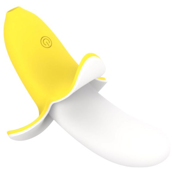 Lonely - vibromasseur étanche rechargeable banane (jaune-blanc)