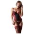 Cottelli - Corset et String à Motifs Roses (Rouge) - 85C/L