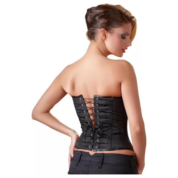 Cottelli - corset fête brodé - noir