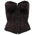Cottelli - Corset de fête brodé (noir) - L