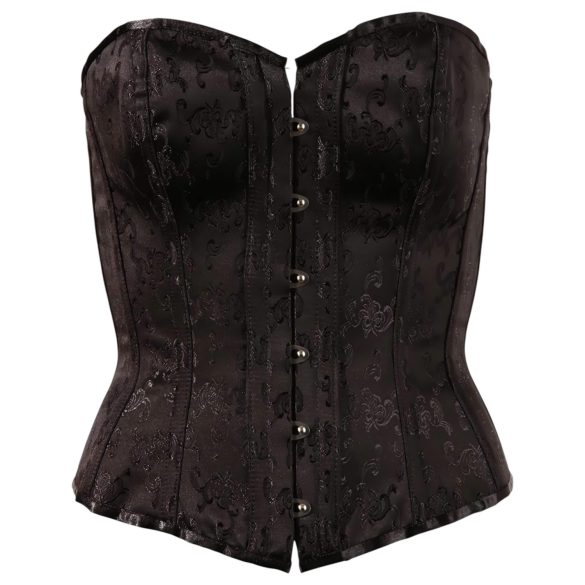 Cottelli - corset de fête brodé (noir) - XL