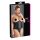 Corset satin noir grande taille Cottelli