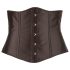 Corset satin noir grande taille Cottelli