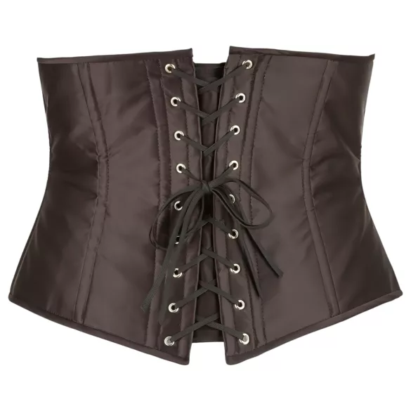 Cottelli - serre-taille grande taille satin - noir - 4XL