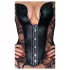 Noir - corset porte-jarretelles dentelle - noir