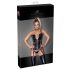Noir - corset dentelle porte-jarretelles (noir) - L