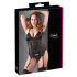 Cottelli - Top ajustable avec porte-jarretelles (noir) - XL