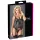 Cottelli - top transparent rayé brillant - noir - M