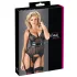 Cottelli - top transparent rayé brillant - noir - M