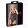 Cottelli - Haut rayé transparent et brillant (noir) - XL