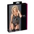 Cottelli - Haut rayé transparent et brillant (noir) - XL