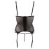 Cottelli - Haut rayé transparent et brillant (noir) - XL