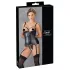 Cottelli Bondage - haut push-up brillant avec menottes (noir) - XL