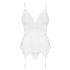Obsessive 810-COR-2 - Ensemble porte-jarretelles dentelle (blanc)